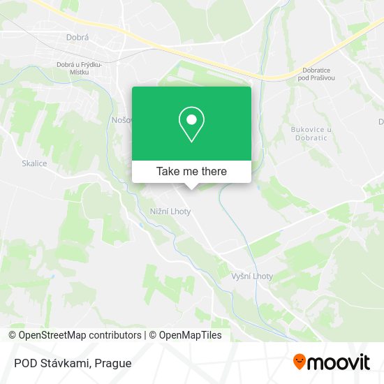 Карта POD Stávkami