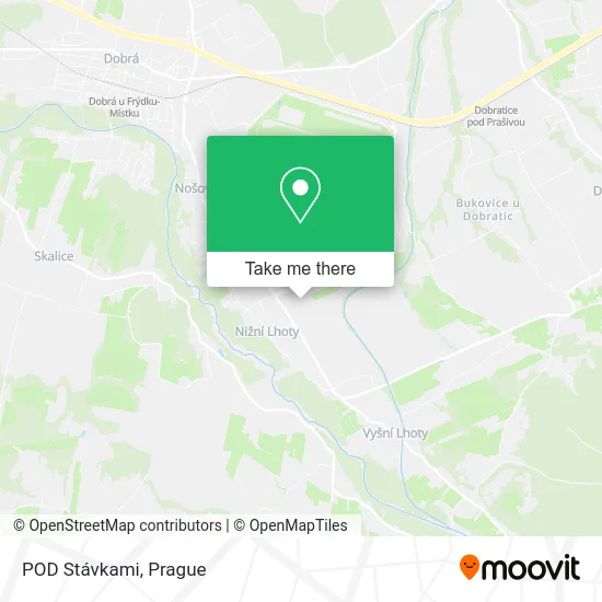 Карта POD Stávkami