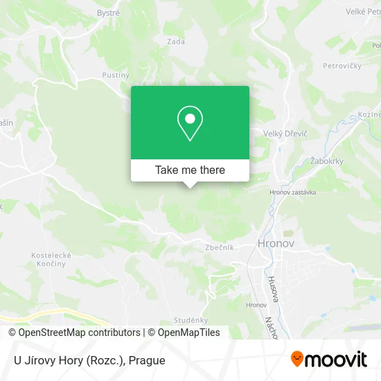 Карта U Jírovy Hory (Rozc.)