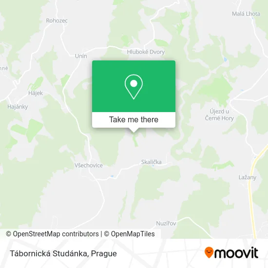 Карта Tábornická Studánka