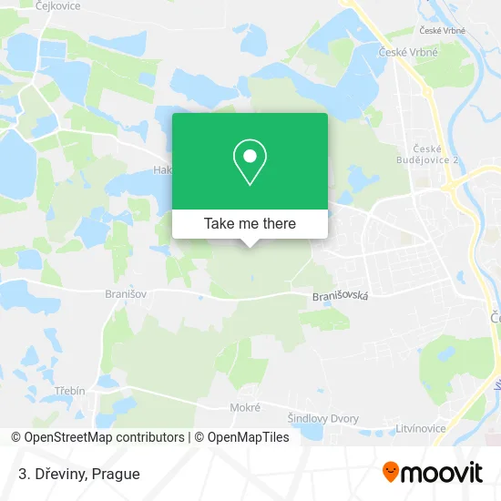 Карта 3. Dřeviny