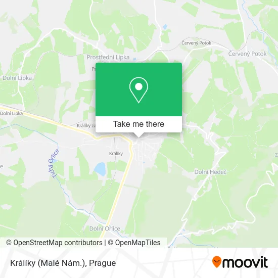 Карта Králíky (Malé Nám.)