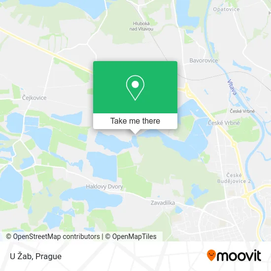 U Žab map