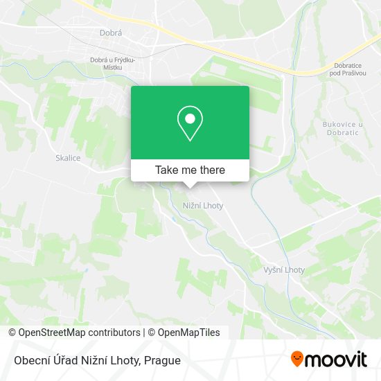 Obecní Úřad Nižní Lhoty map