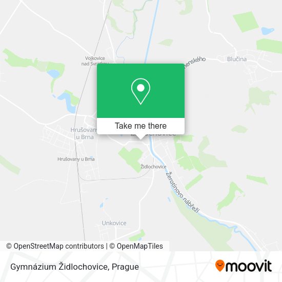 Gymnázium Židlochovice map