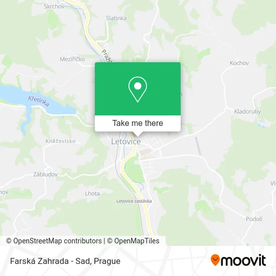 Карта Farská Zahrada - Sad