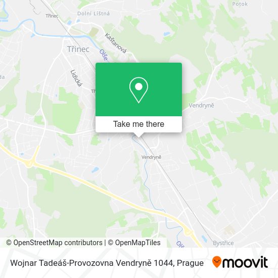 Wojnar Tadeáš-Provozovna Vendryně 1044 map