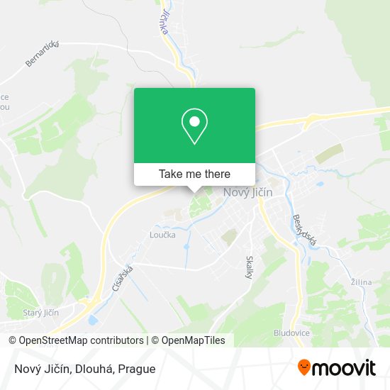 Nový Jičín, Dlouhá map