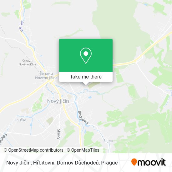 Nový Jičín, Hřbitovní, Domov Důchodců map