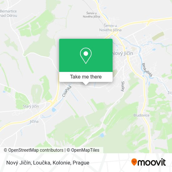 Nový Jičín, Loučka, Kolonie map