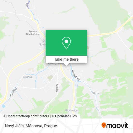 Nový Jičín, Máchova map