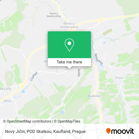 Nový Jičín, POD Skalkou, Kaufland map