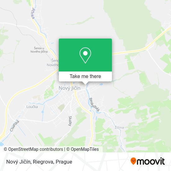 Nový Jičín, Riegrova map
