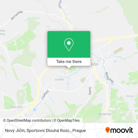 Nový Jičín, Sportovní Dlouhá Rozc. map