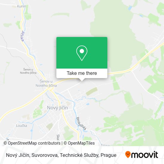 Nový Jičín, Suvorovova, Technické Služby map