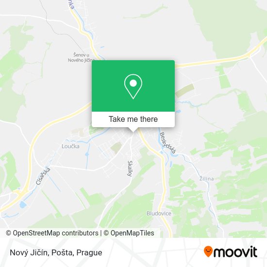 Nový Jičín, Pošta map