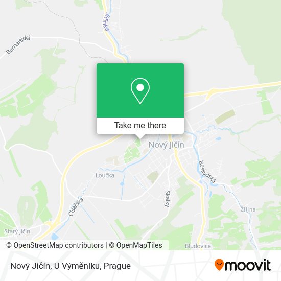 Nový Jičín, U Výměníku map