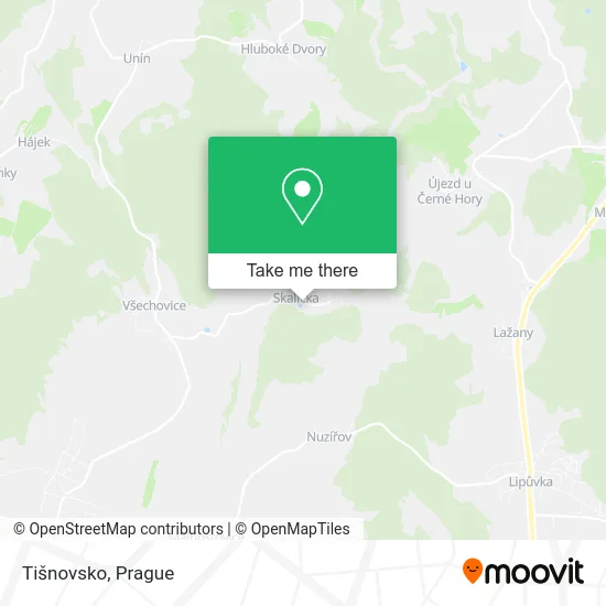Карта Tišnovsko