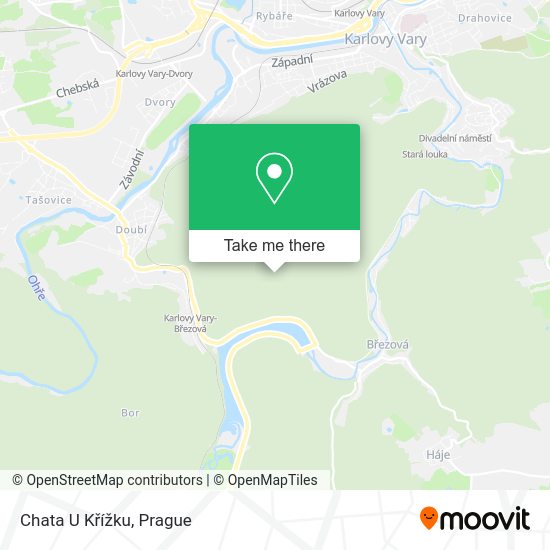 Chata U Křížku map