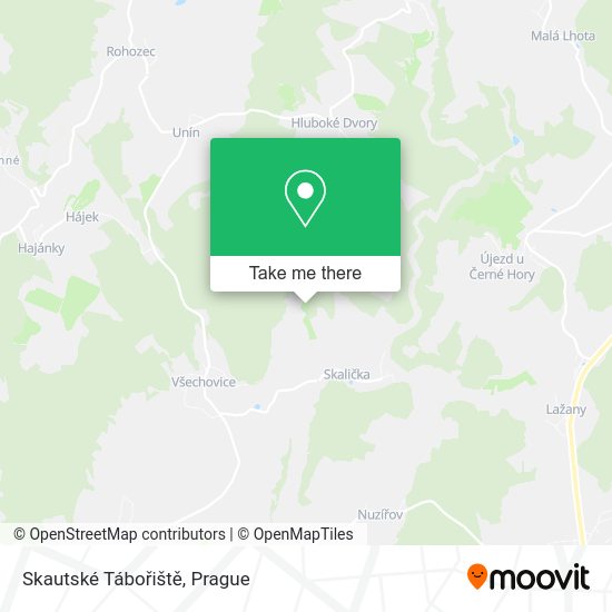 Skautské Tábořiště map