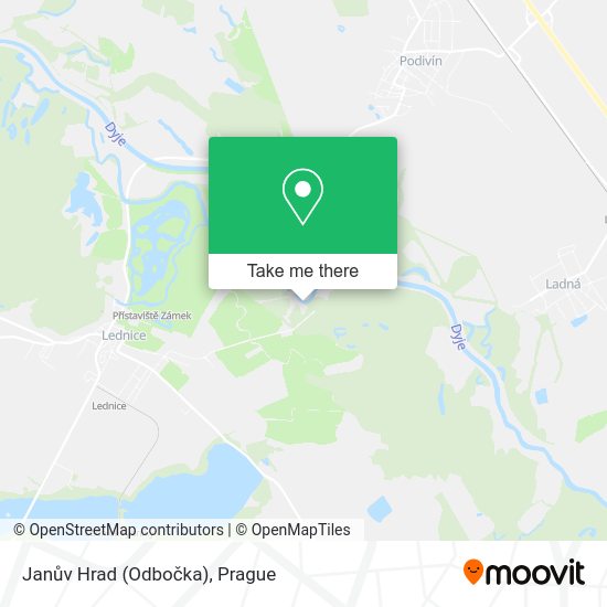 Janův Hrad (Odbočka) map