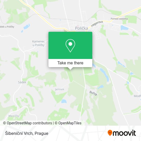 Šibeniční Vrch map