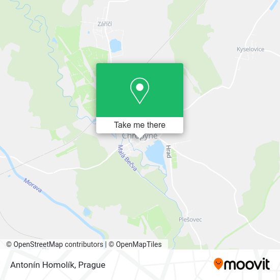 Antonín Homolík map