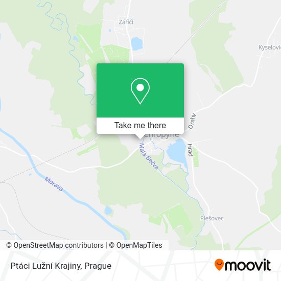 Ptáci Lužní Krajiny map