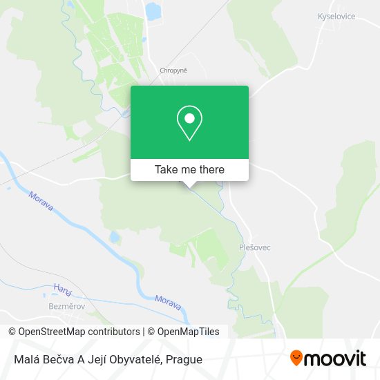 Malá Bečva A Její Obyvatelé map