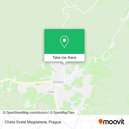 Chata Svatá Magdalena map