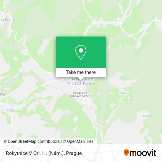 Rokytnice V Orl. H. (Nám.) map