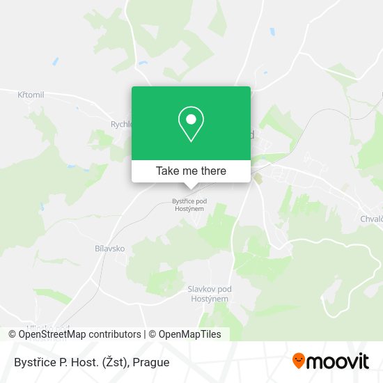 Bystřice P. Host. (Žst) map