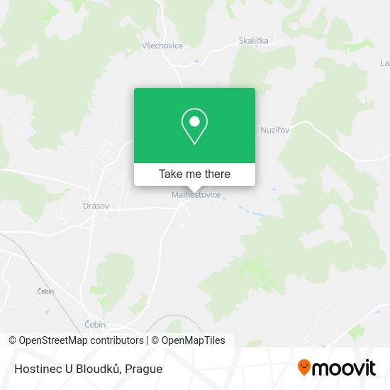 Карта Hostinec U Bloudků