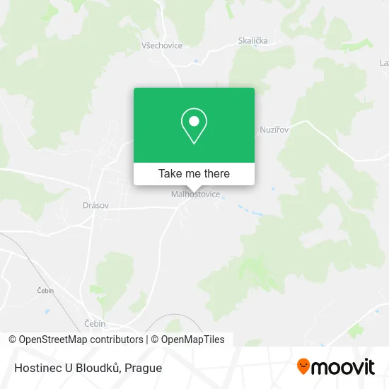 Карта Hostinec U Bloudků