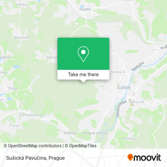 Sušická Pavučina map