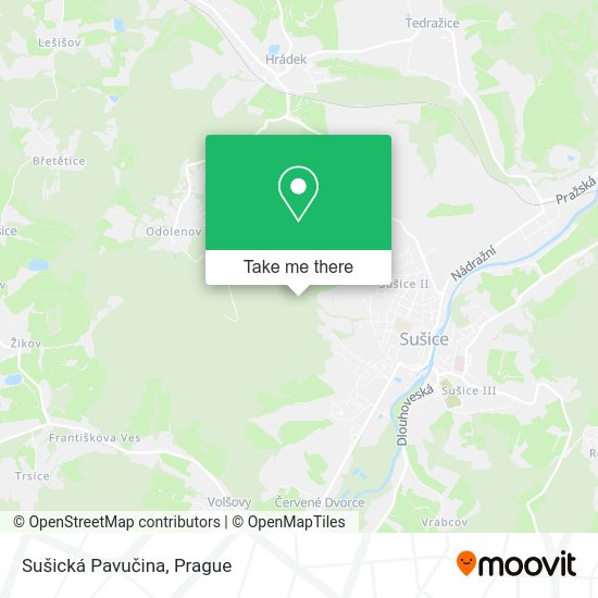 Sušická Pavučina map