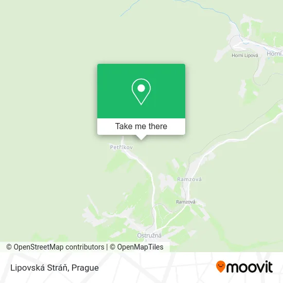 Карта Lipovská Stráň