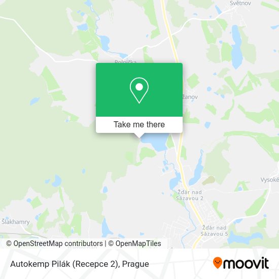Карта Autokemp Pilák (Recepce 2)