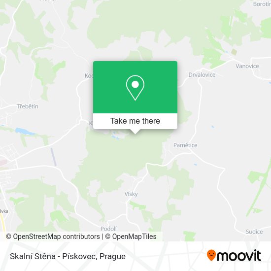 Skalní Stěna - Pískovec map