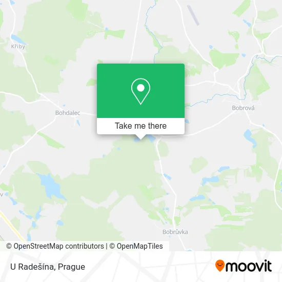 Карта U Radešína