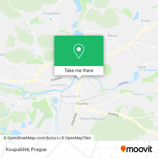 Карта Koupaliště