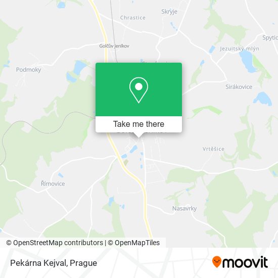 Карта ‎Pekárna Kejval