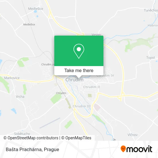 Карта Bašta Prachárna