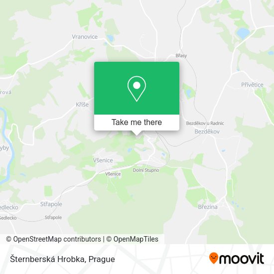Карта Šternberská Hrobka