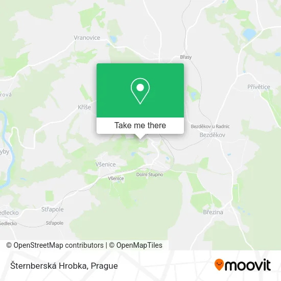 Карта Šternberská Hrobka