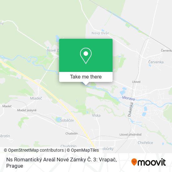 Ns Romantický Areál Nové Zámky Č. 3: Vrapač map