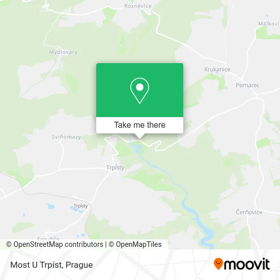 Карта Most U Trpíst