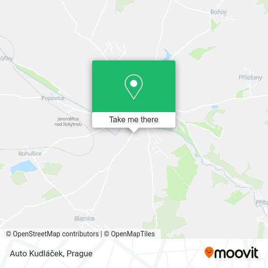 Auto Kudláček map