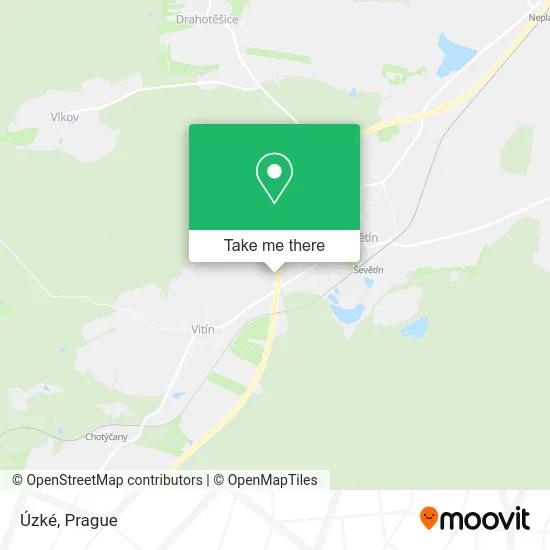 Карта Úzké