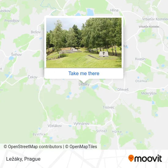 Карта Ležáky